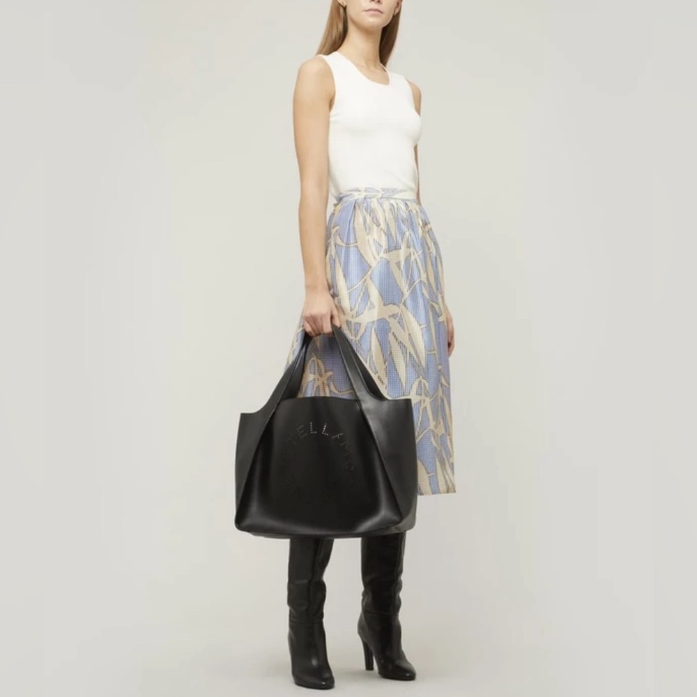 Stella McCartney Perforated Logo Faux Leather Tote